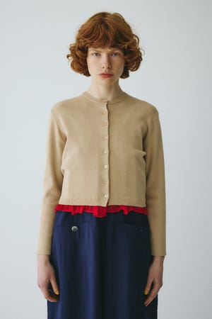 ［予約］Double hem knit cardigan