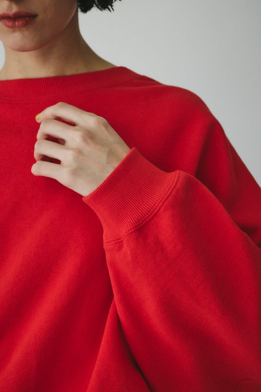 ［予約］Switching shoulder tops RED FREE