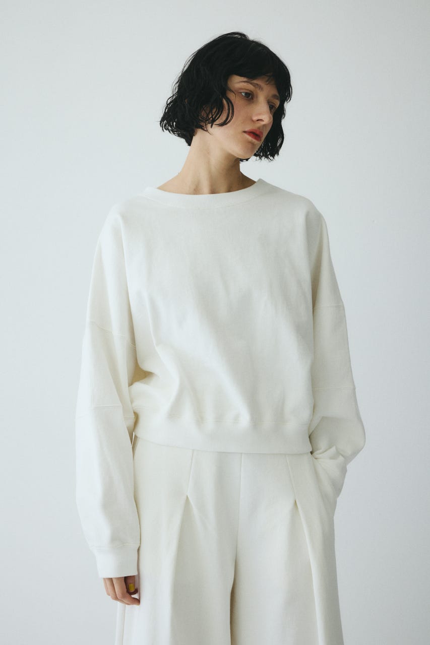 ［予約］Switching shoulder tops WHT FREE
