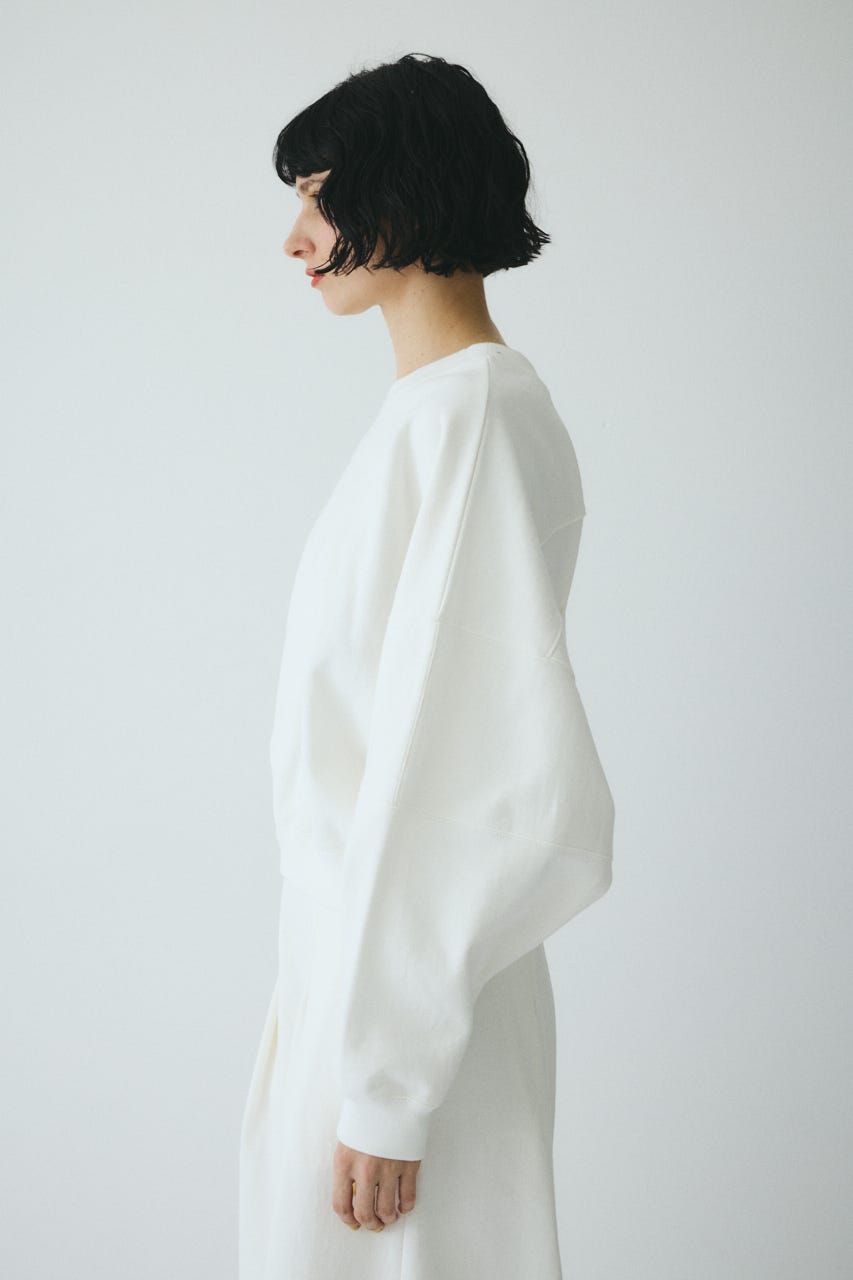 ［予約］Switching shoulder tops WHT FREE
