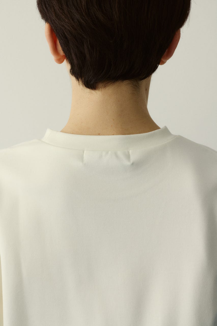 Frill hem ponte tops WHT FREE