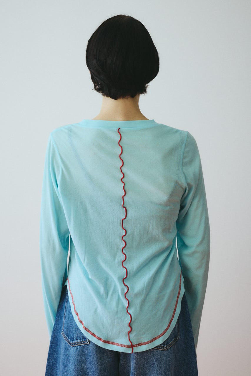 Sheer mellow tops L/BLU FREE