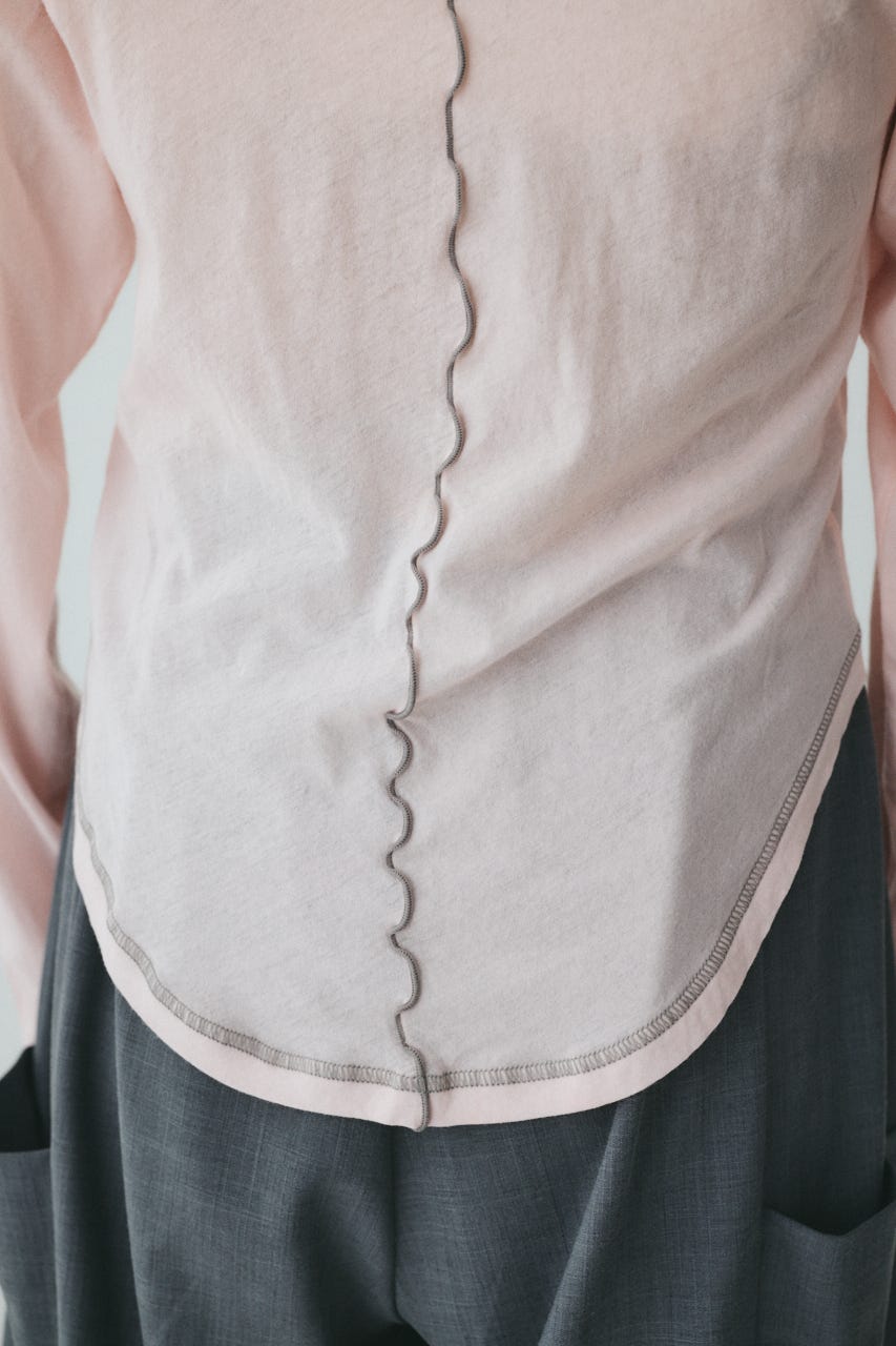 Sheer mellow tops L/PNK FREE