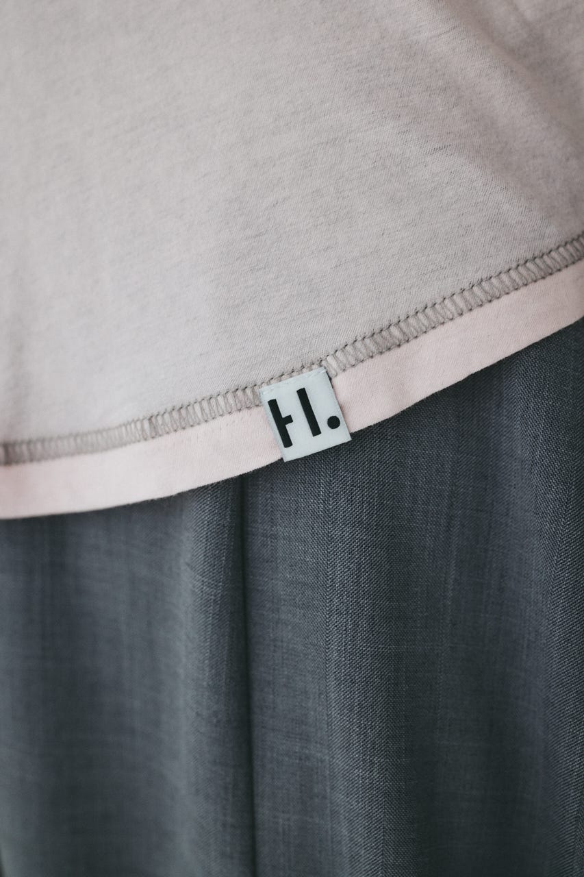 Sheer mellow tops L/PNK FREE