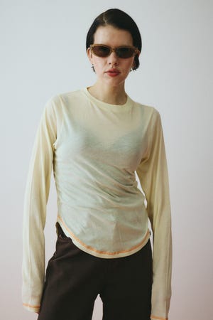 Sheer mellow tops