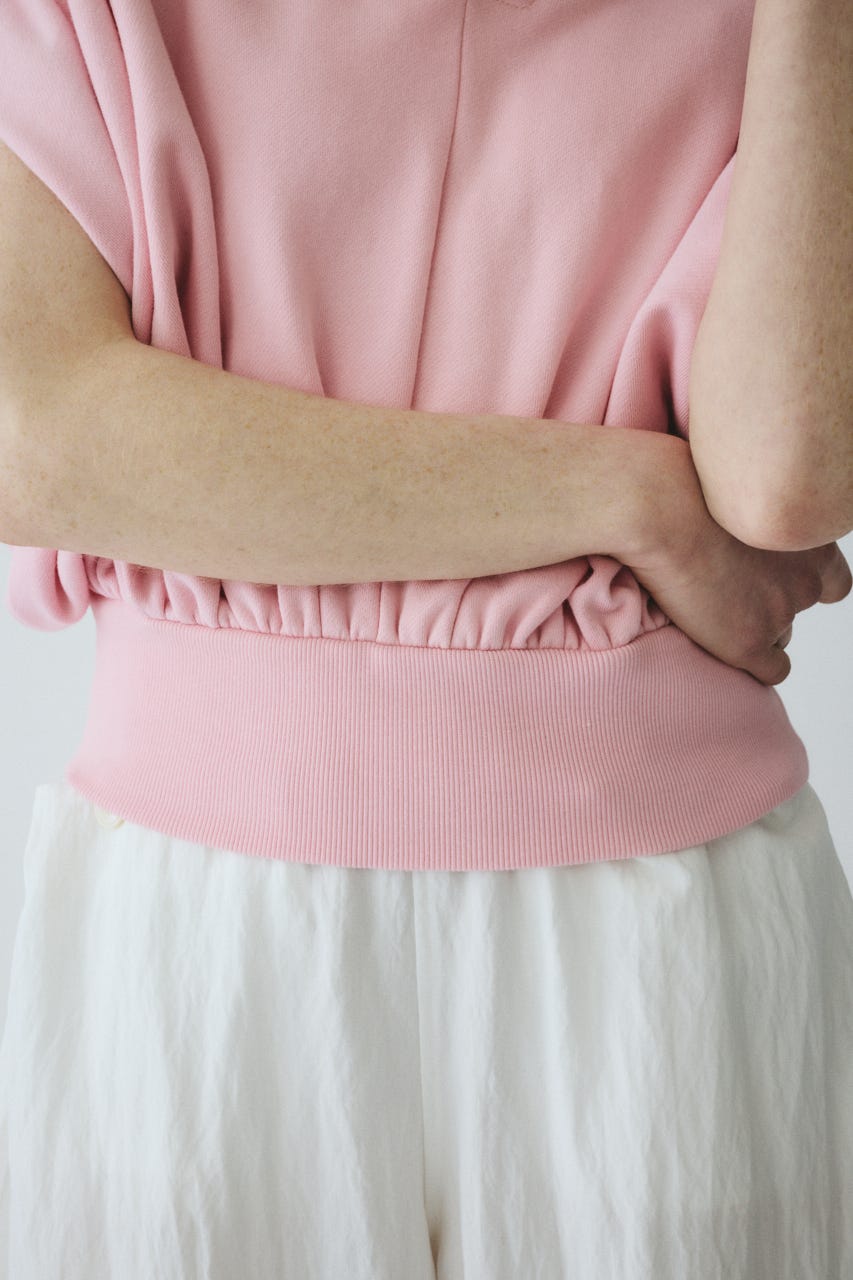 ［予約］V neck box cut vest L/PNK FREE