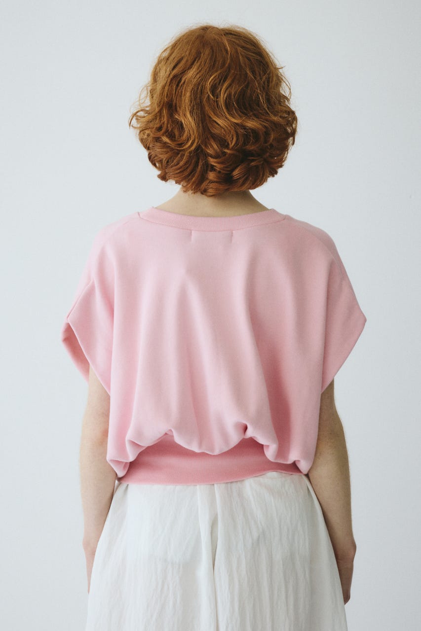 ［予約］V neck box cut vest L/PNK FREE