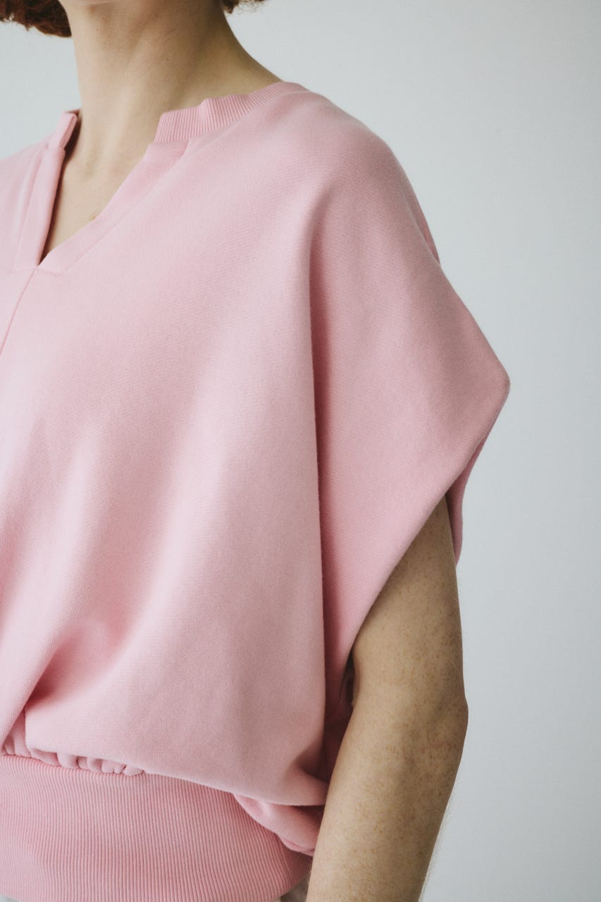 ［予約］V neck box cut vest L/PNK FREE