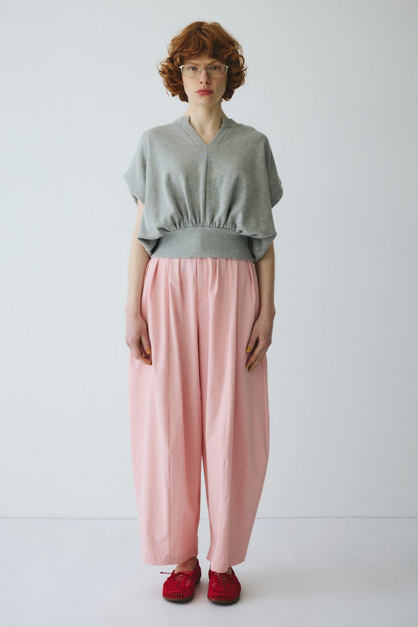 ［予約］V neck box cut vest T.GRY FREE