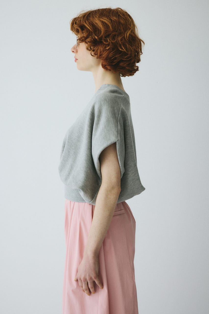 ［予約］V neck box cut vest T.GRY FREE