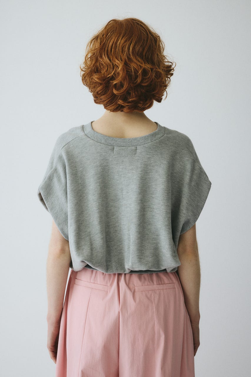 ［予約］V neck box cut vest T.GRY FREE