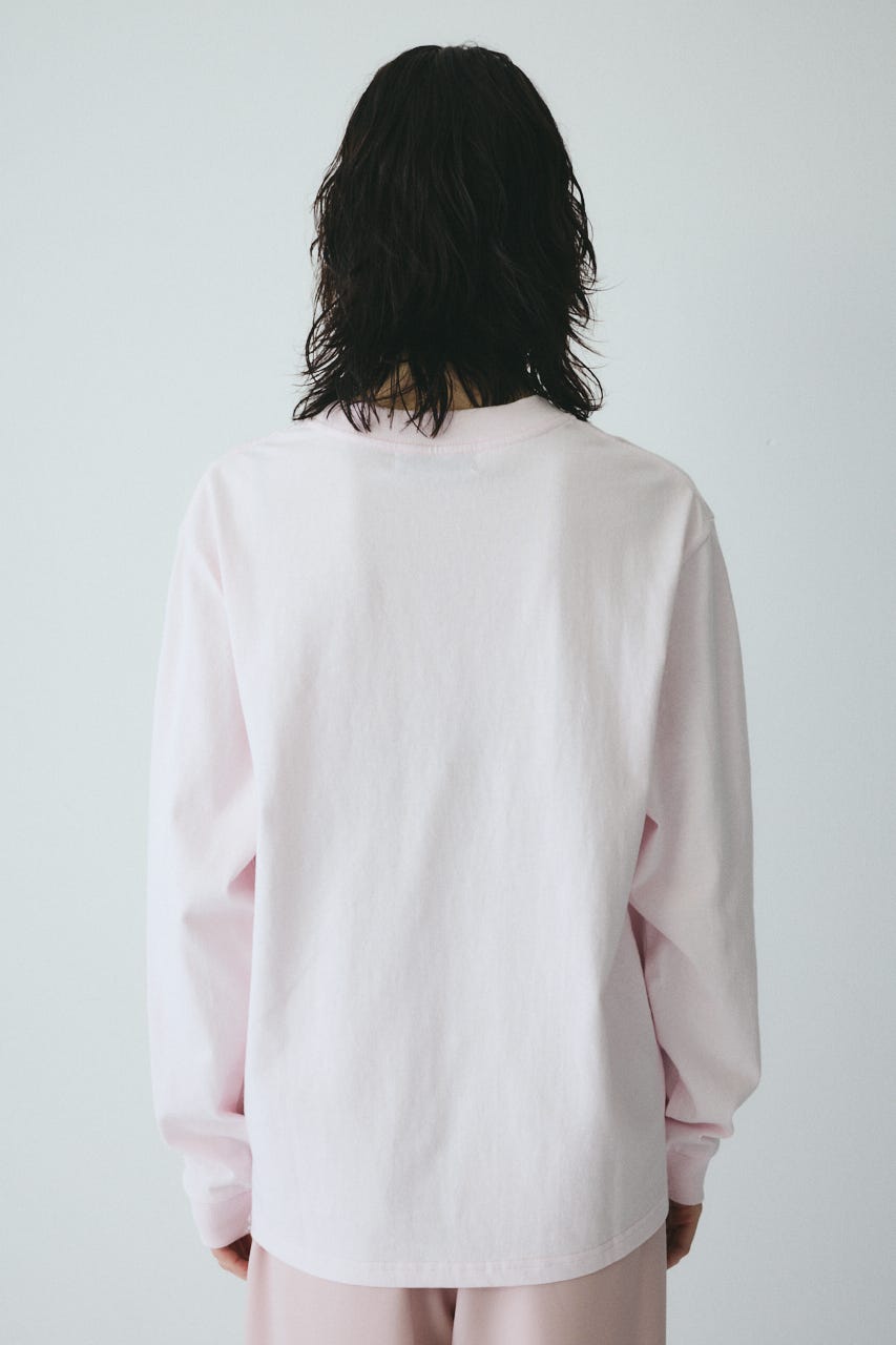 ［予約］Side print long T-shirt L/PNK FREE