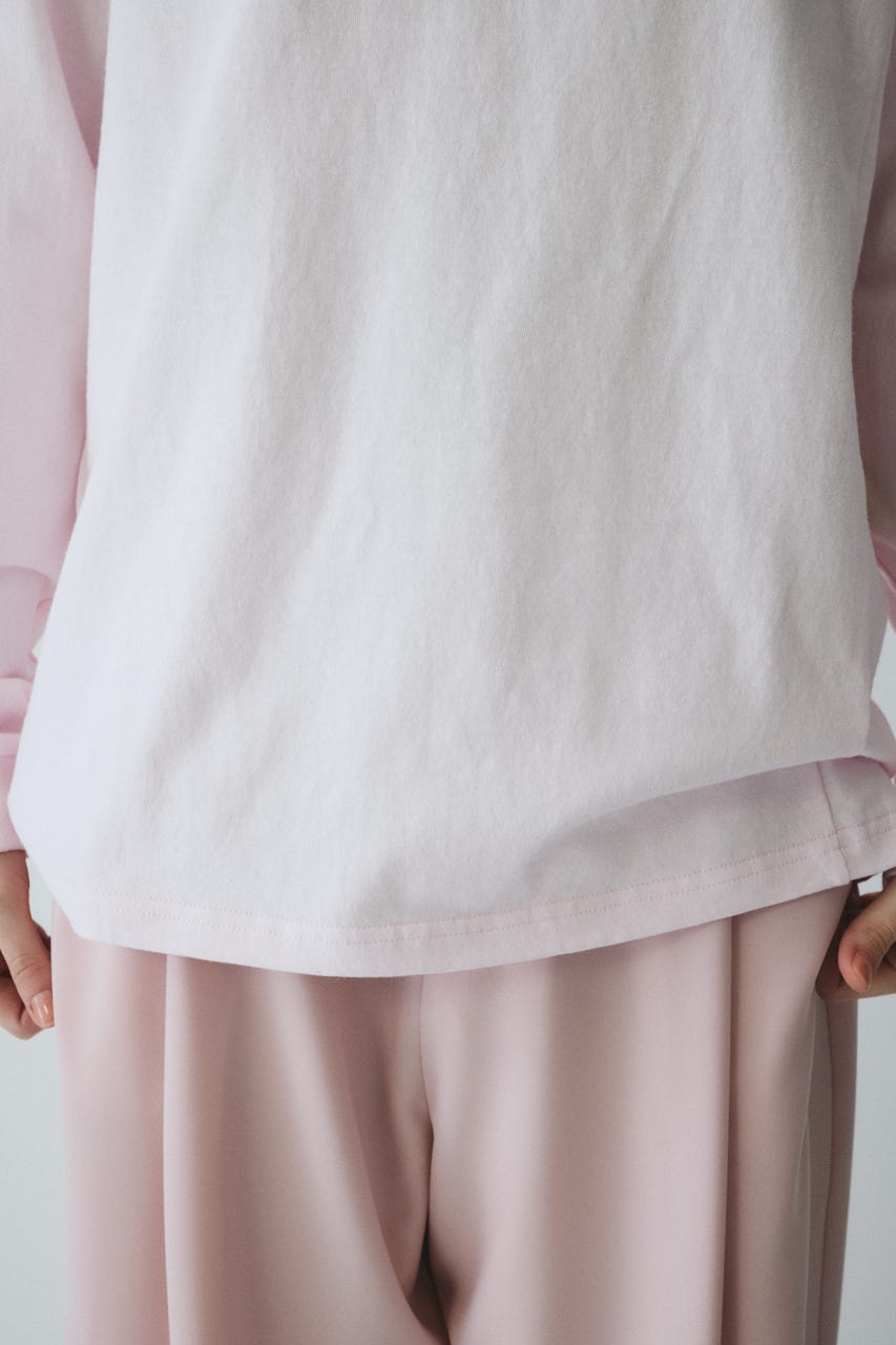 ［予約］Side print long T-shirt L/PNK FREE