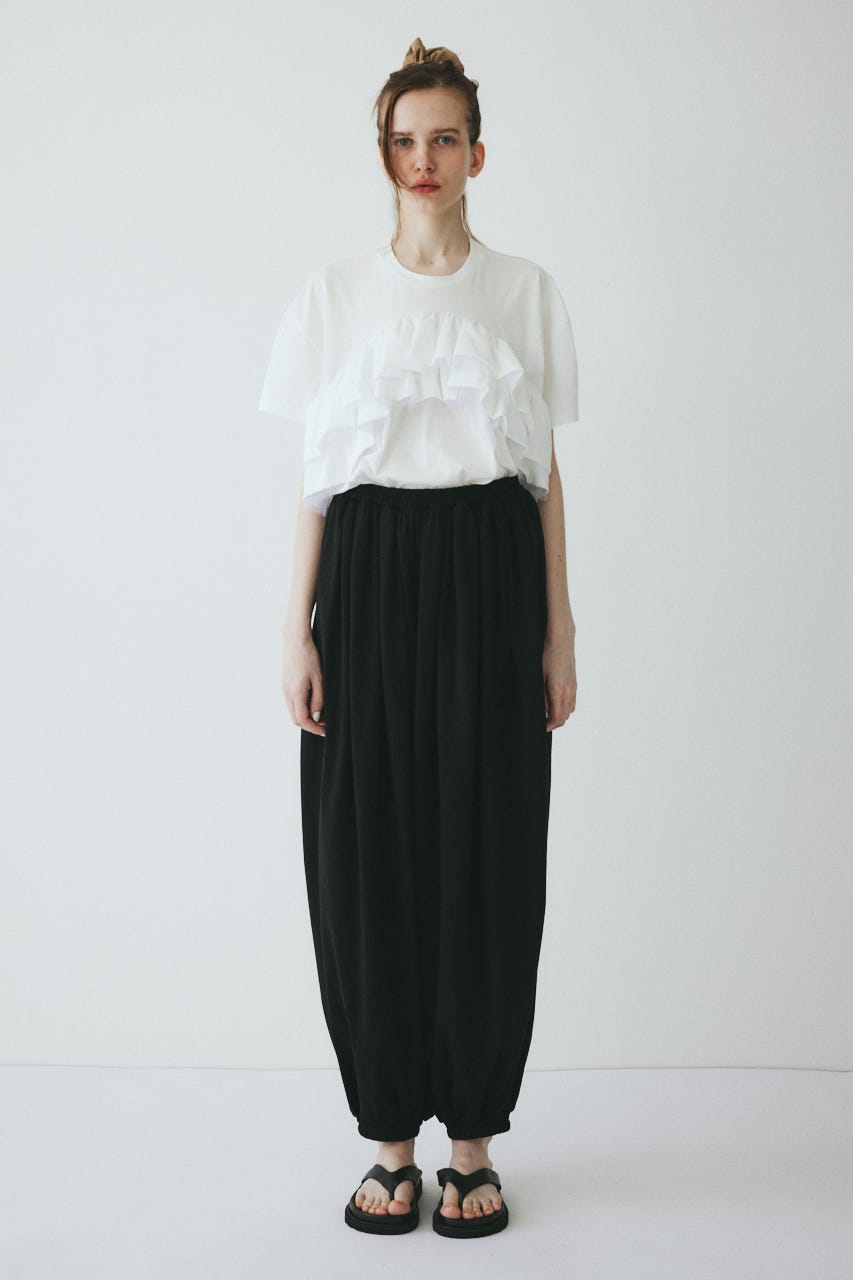 ［予約］Balloon cut pants BLK FREE