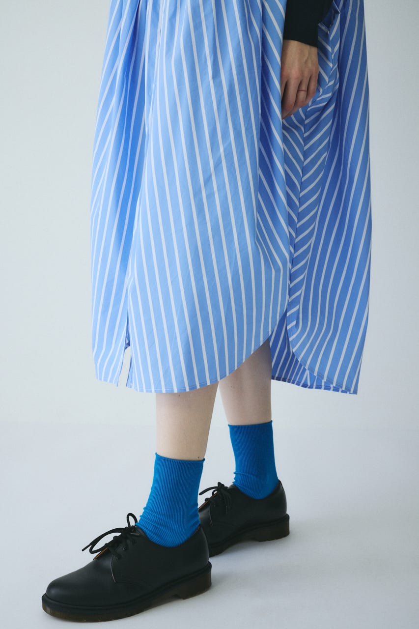 ［予約］Docking shirt dress NVY FREE