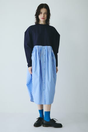 ［予約］Docking shirt dress