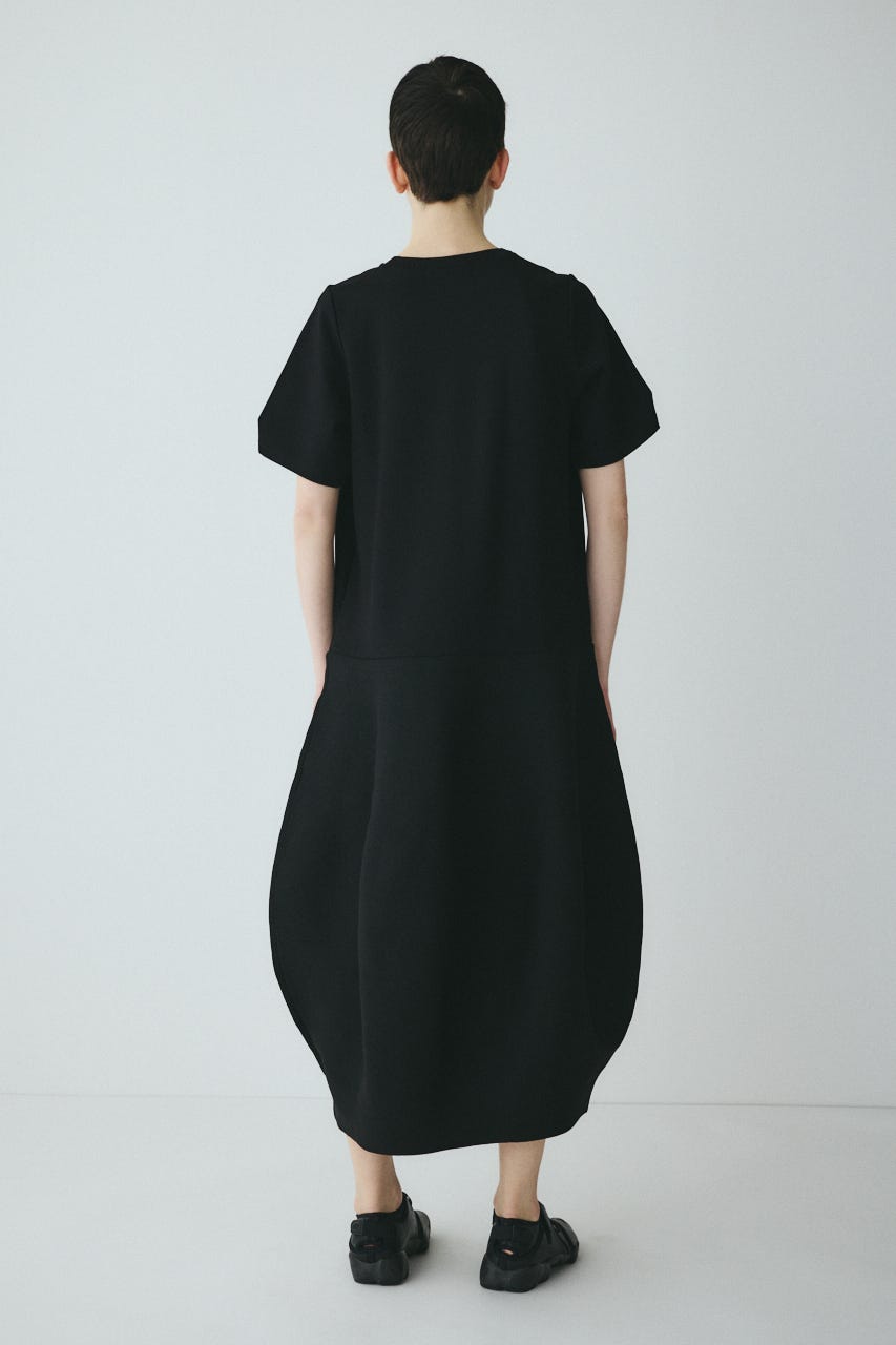Docking balloon hem dress BLK FREE