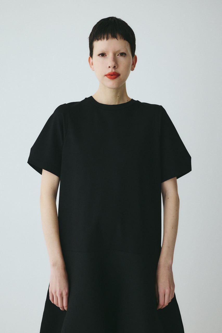 Docking balloon hem dress BLK FREE