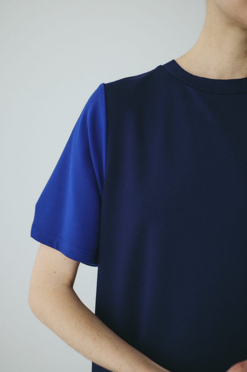 Docking balloon hem dress 柄NVY FREE