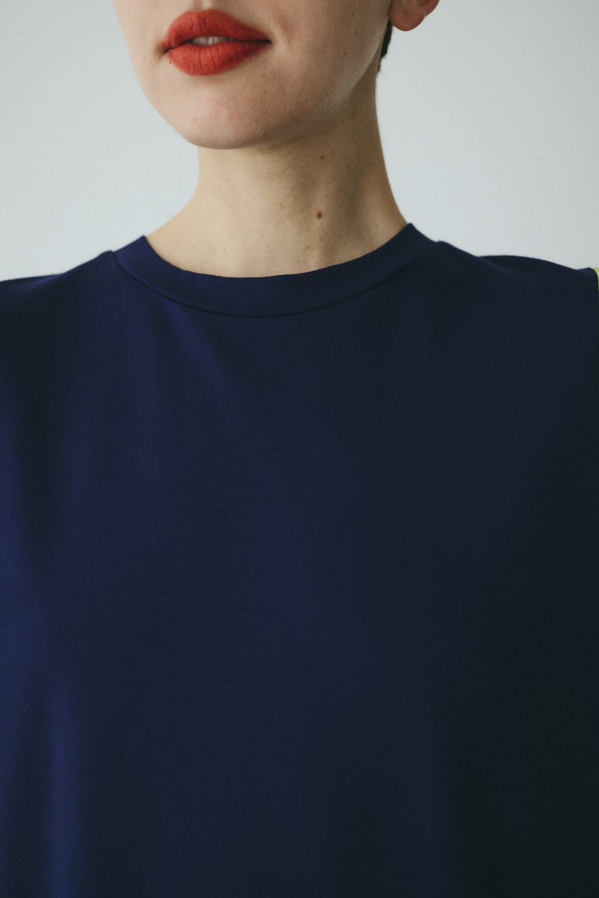 Docking balloon hem dress 柄NVY FREE