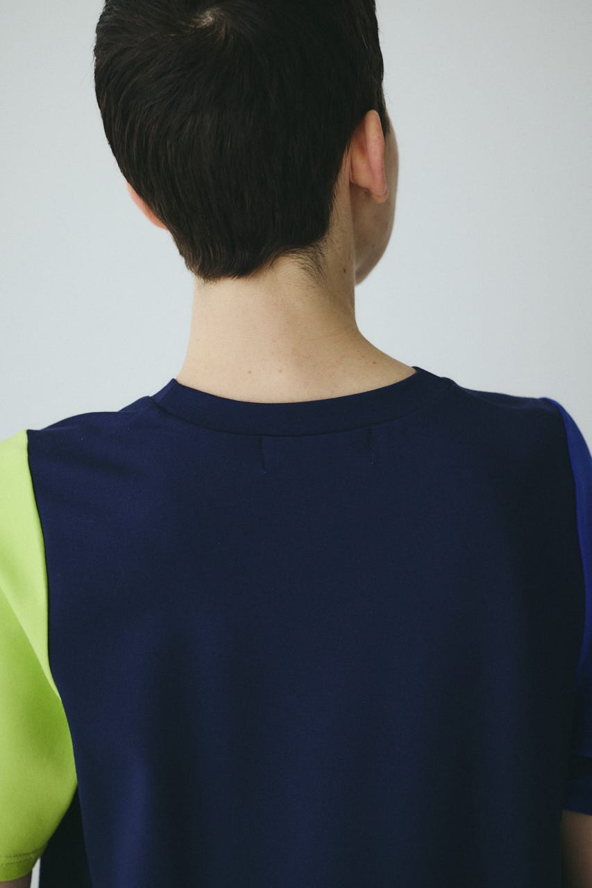 Docking balloon hem dress 柄NVY FREE