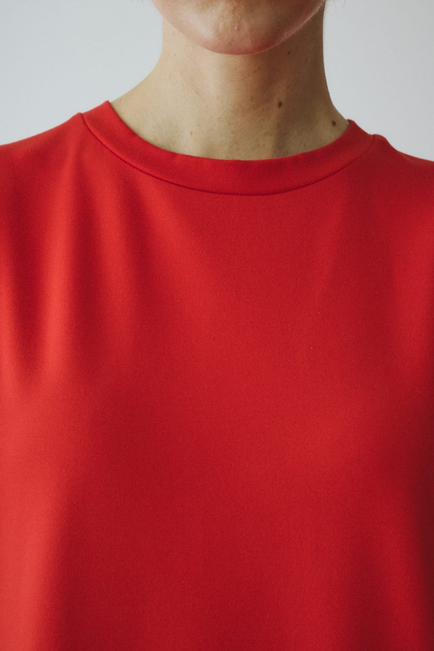 Docking balloon hem dress RED FREE