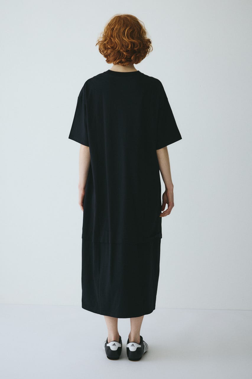 ［予約］Cut relax dress BLK FREE