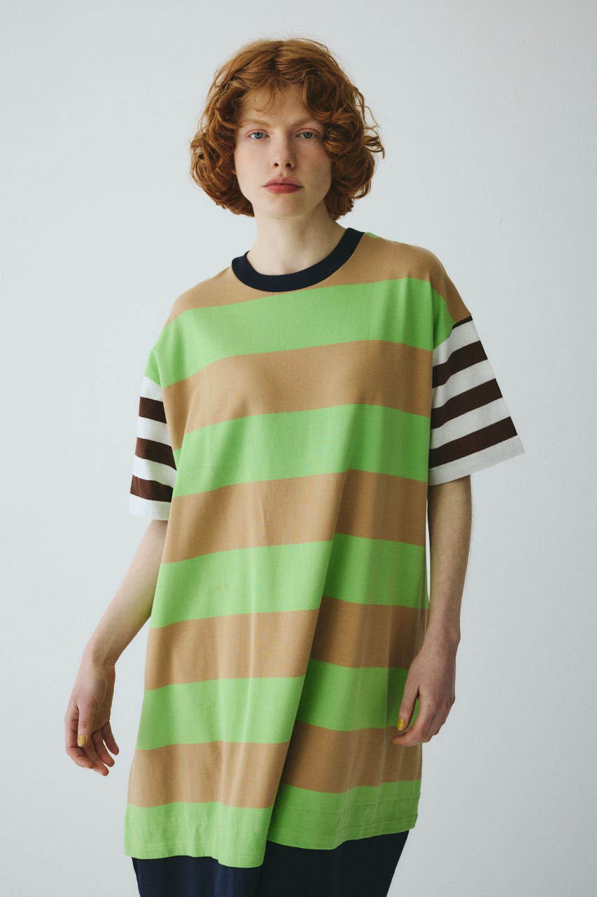 ［予約］Cut relax dress 柄BEG FREE