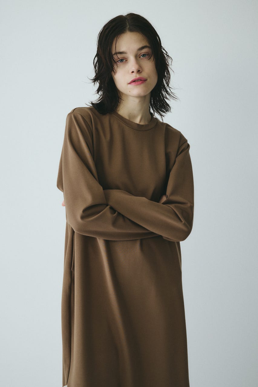 ［予約］Many gather hem dress BEG FREE