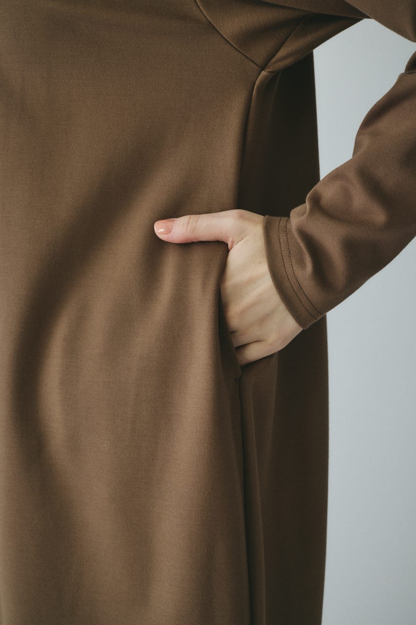 ［予約］Many gather hem dress BEG FREE