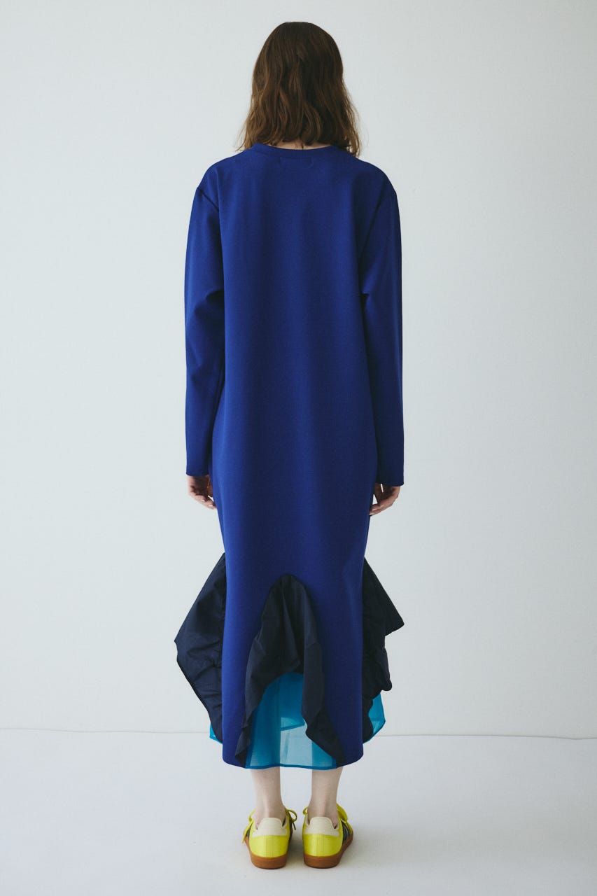 Many gather hem dress BLU FREE