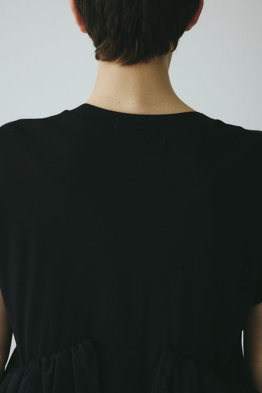 ［予約］Side frill pante dress BLK 36