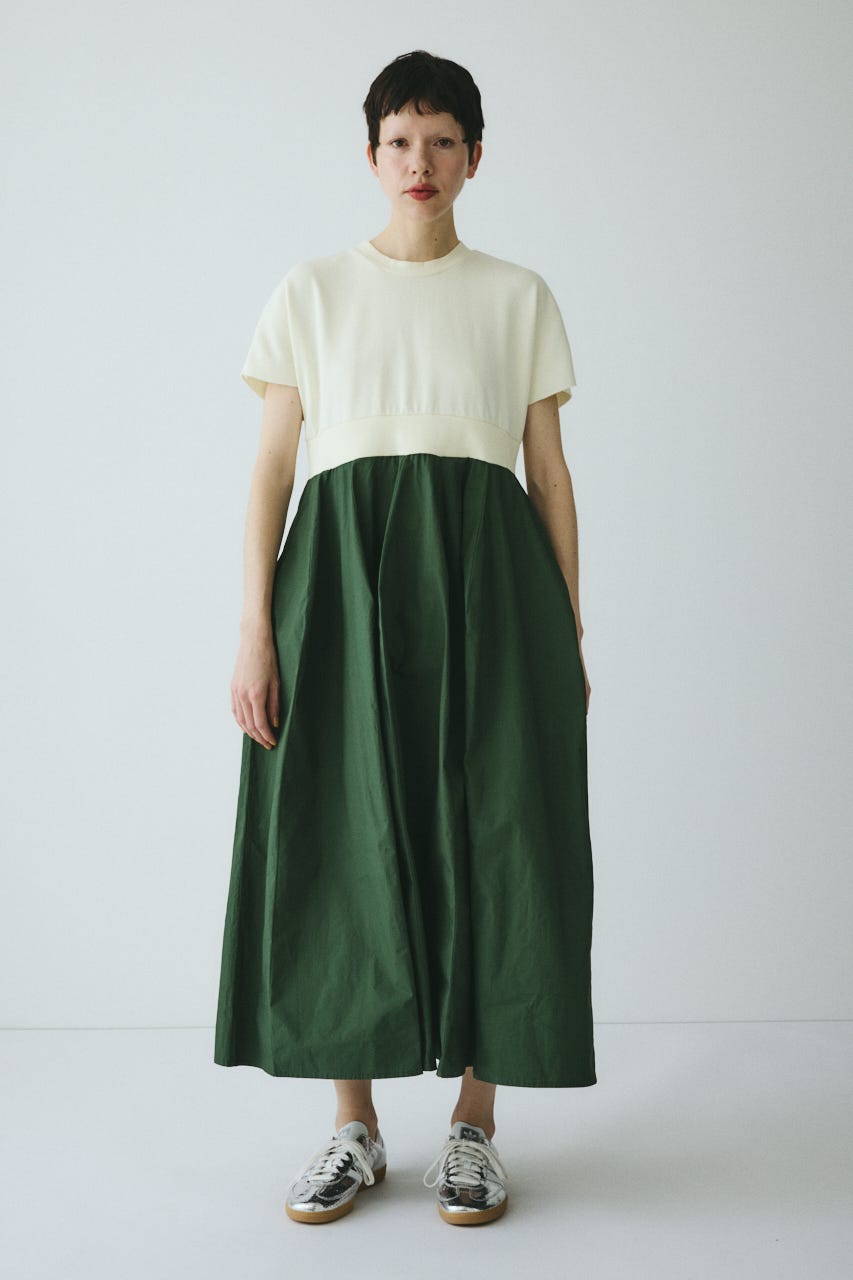 ［予約］Back slit long dress O/WHT 36