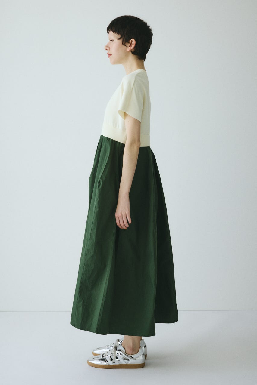 ［予約］Back slit long dress O/WHT 36