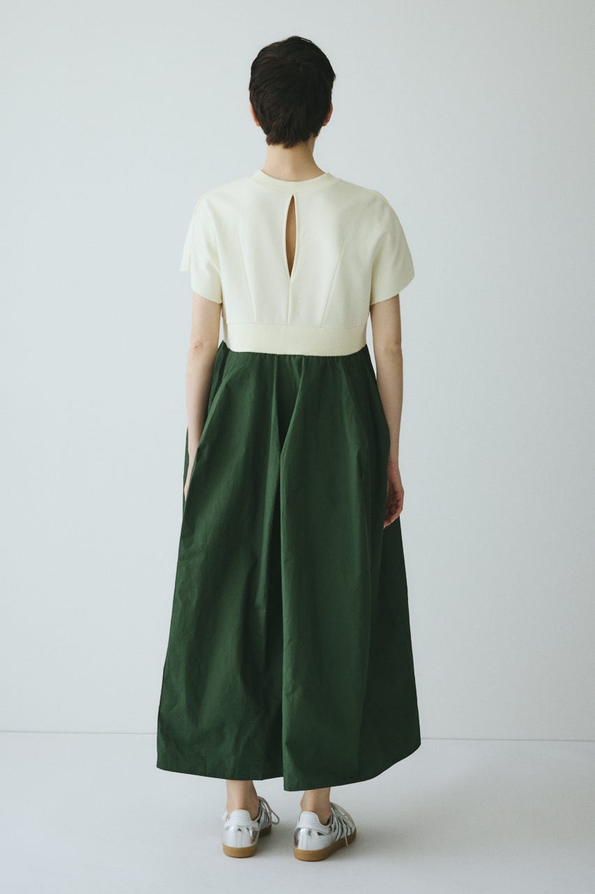 ［予約］Back slit long dress O/WHT 36