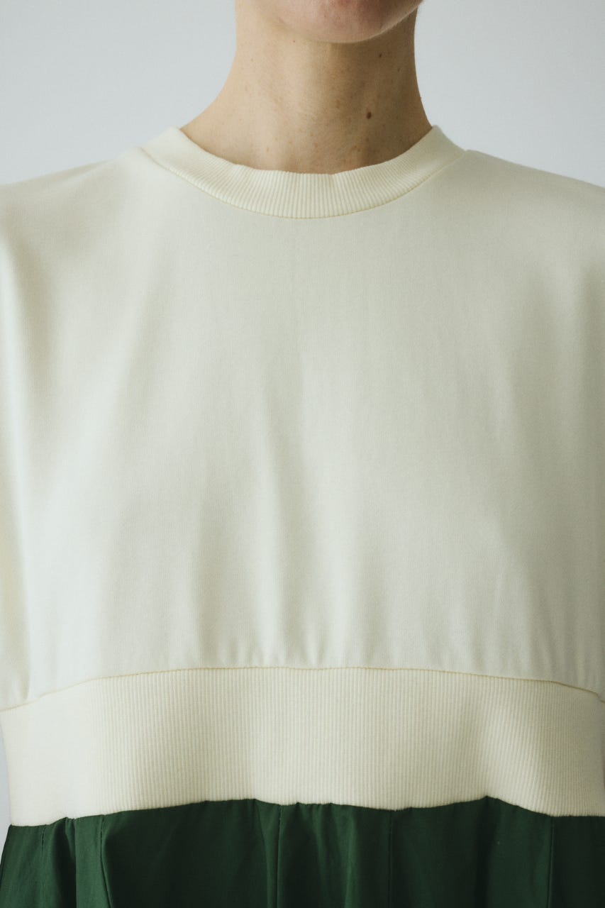 ［予約］Back slit long dress O/WHT 36