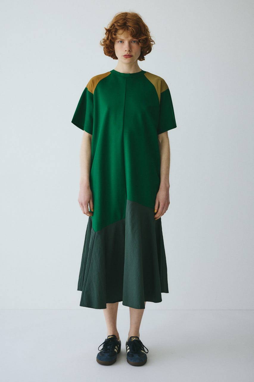 ［予約］Patch docking one piece 柄GRN FREE