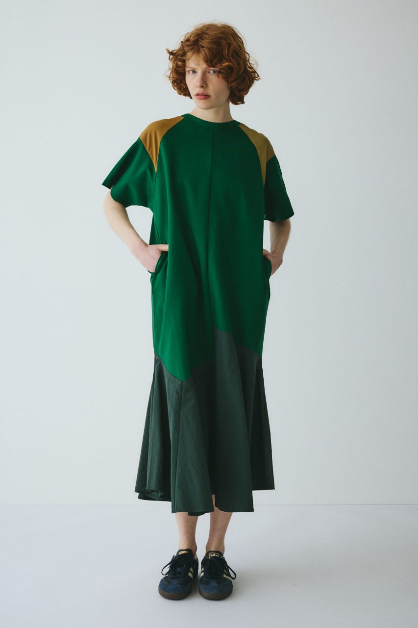 ［予約］Patch docking one piece 柄GRN FREE