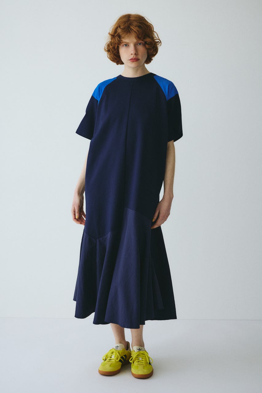 ［予約］Patch docking one piece 柄NVY FREE