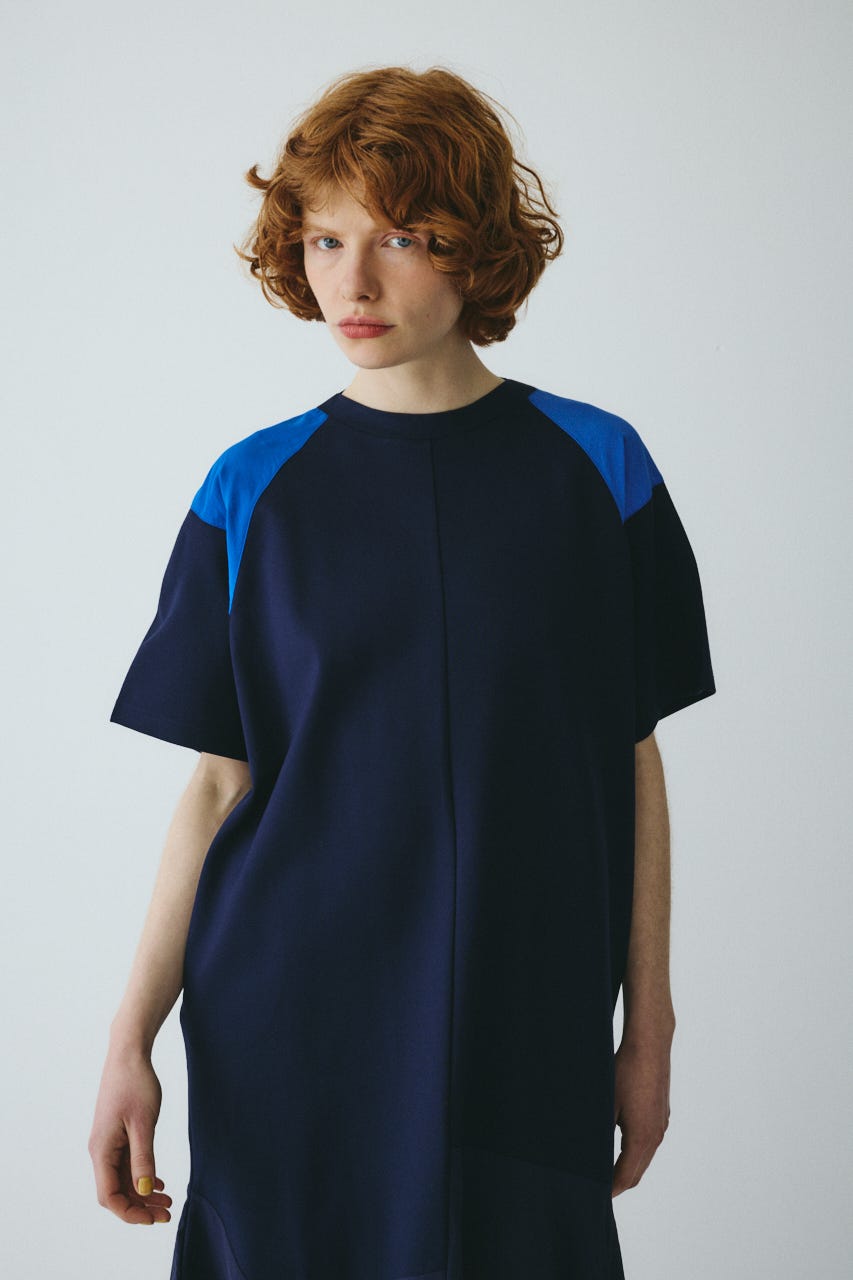 ［予約］Patch docking one piece 柄NVY FREE