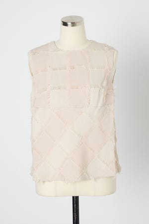 Hella_cut jacquard blouse