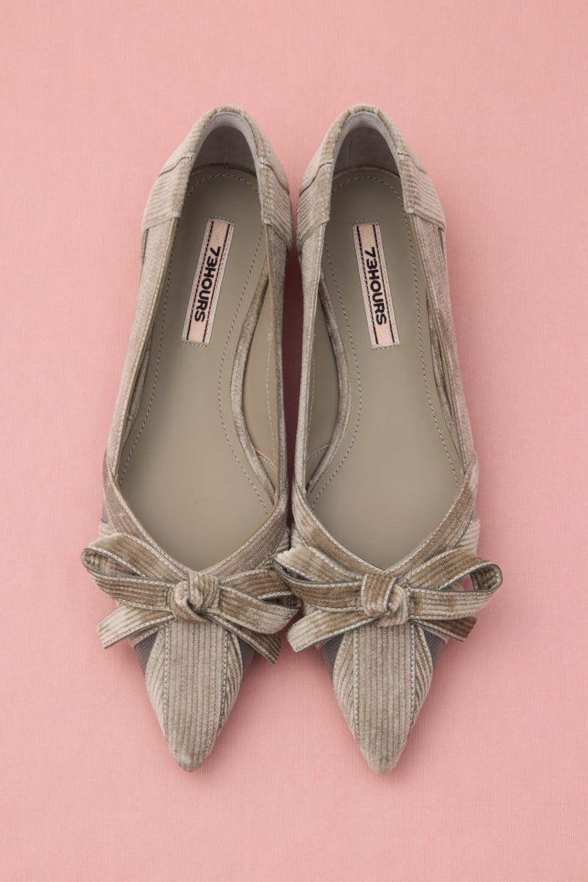 ラップリボンフラット GRY 24.5cm