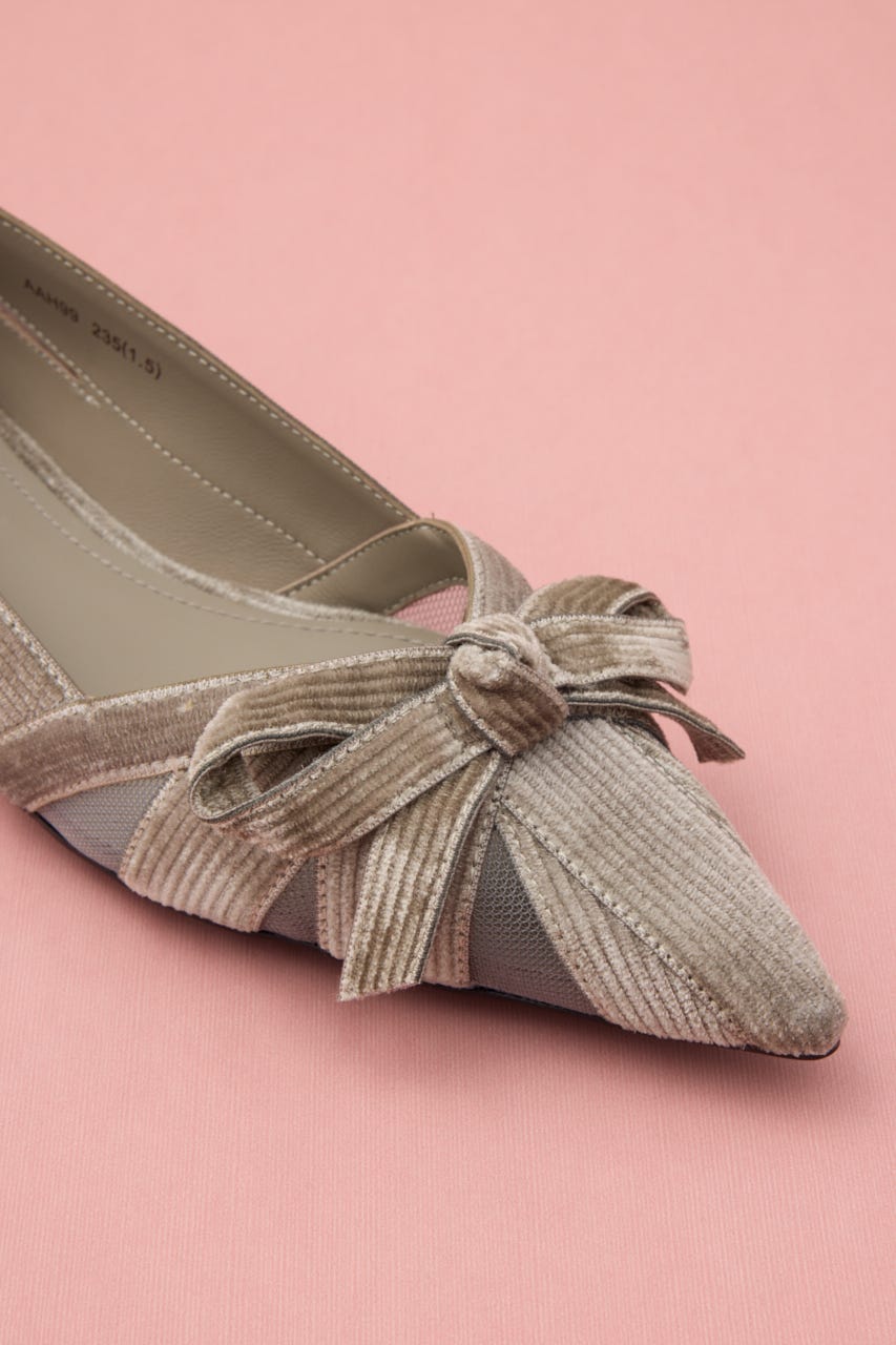 ラップリボンフラット GRY 24.5cm