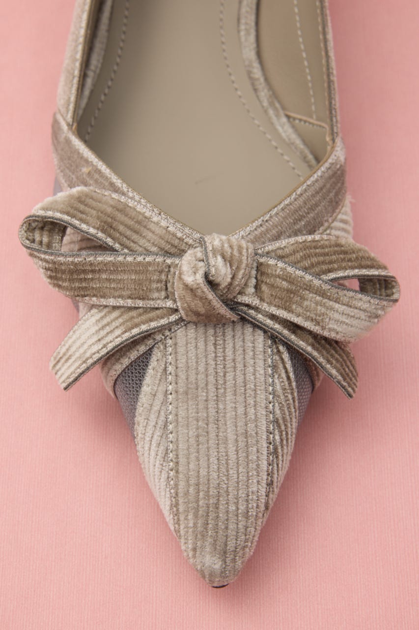 ラップリボンフラット GRY 24.5cm