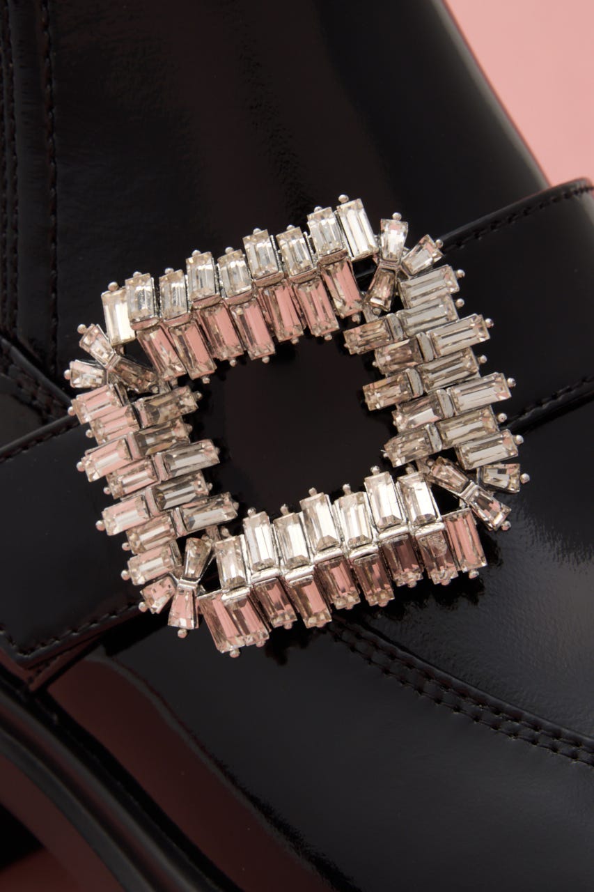 パフバックルサイドゴアブーツ BLK 23.0cm