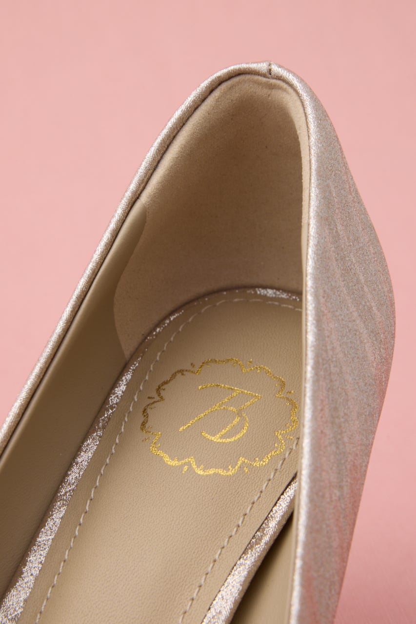 シャインラインドレスパンプス 柄P.GLD 22.5cm