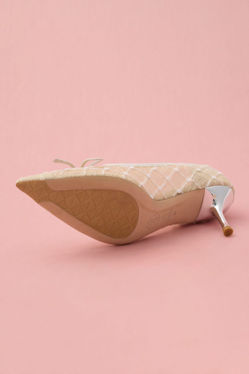 ローラフェミパンプス 柄ECRU 24.5cm