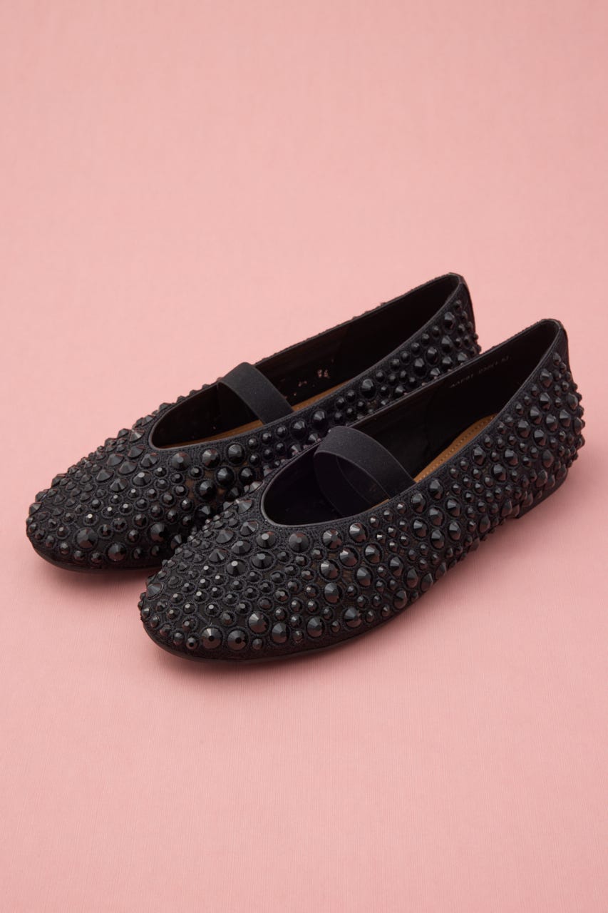 ストーンソーンバレエフラット BLK 23.0cm