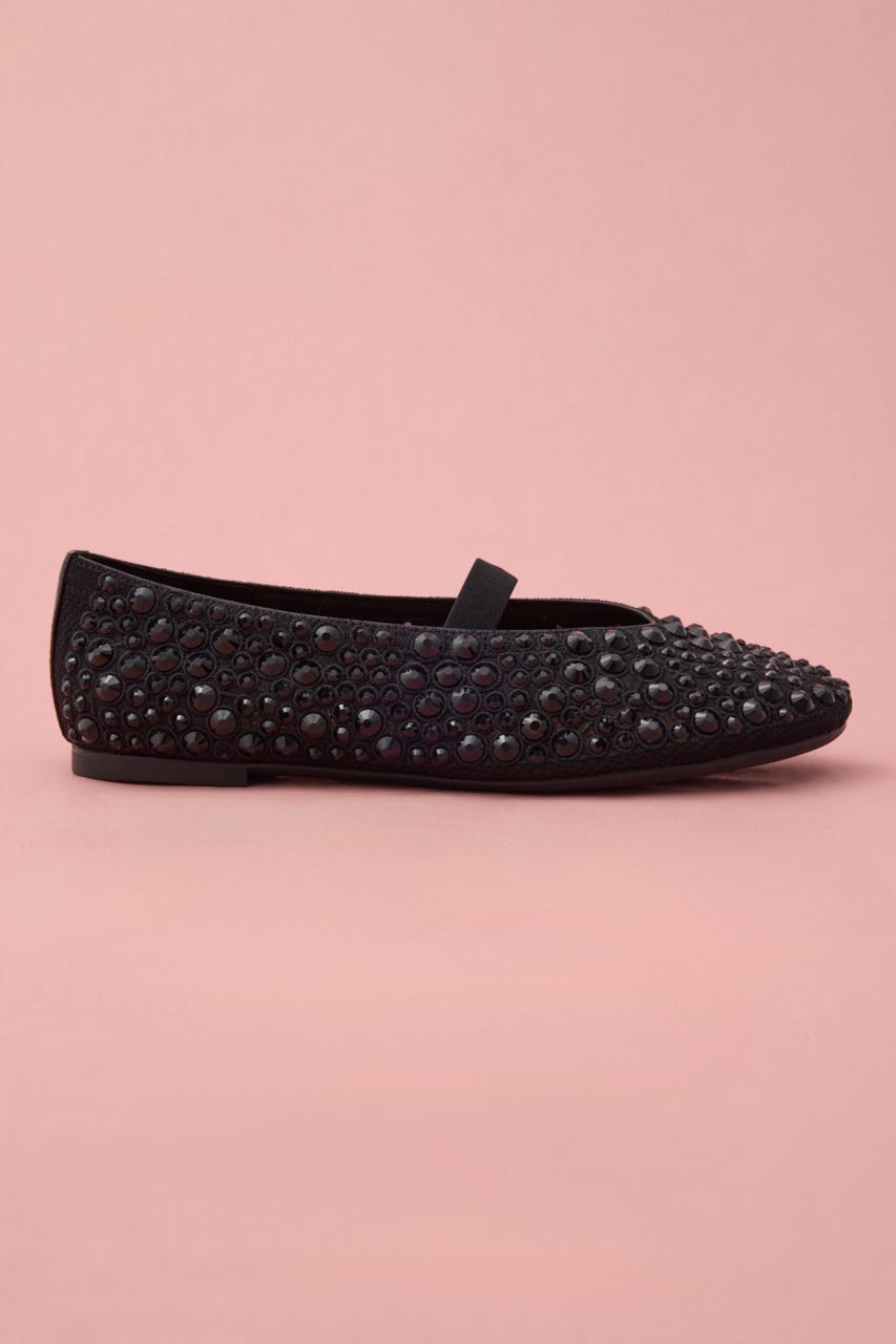 ストーンソーンバレエフラット BLK 23.0cm
