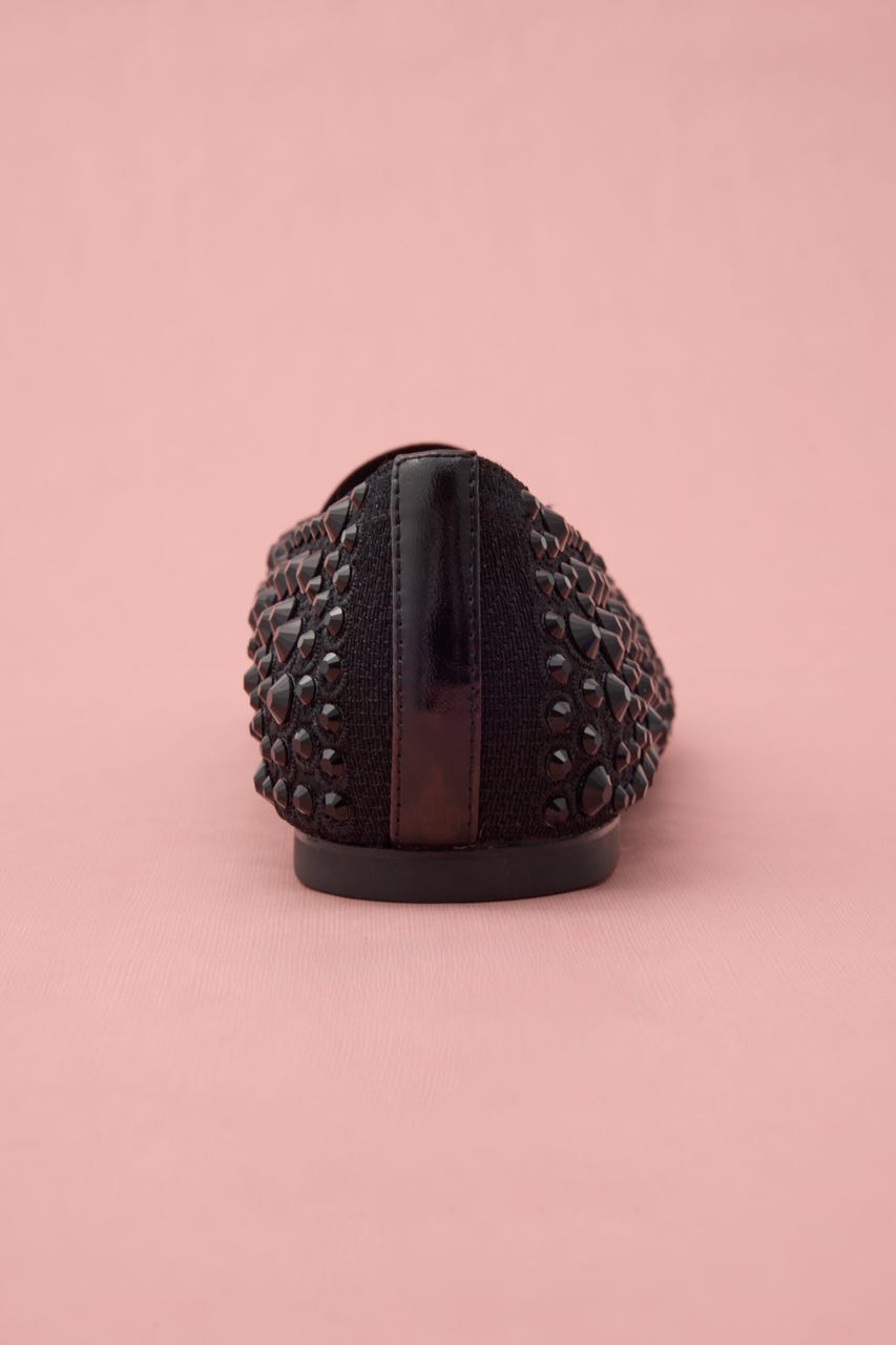 ストーンソーンバレエフラット BLK 23.0cm
